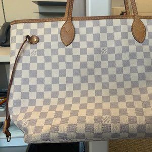 100% AUTHENTIC LouisVuitton Damier Azur Neverfull